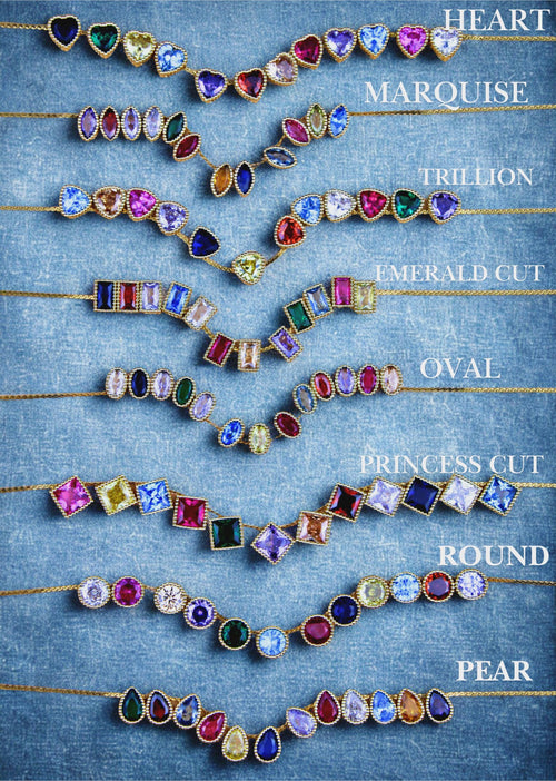 Custom Birthstone Necklace, Personalized Birthstone , Anniversary Family Gift for Mom, Bridal Gift for Grandma, Christmas Gift for Her